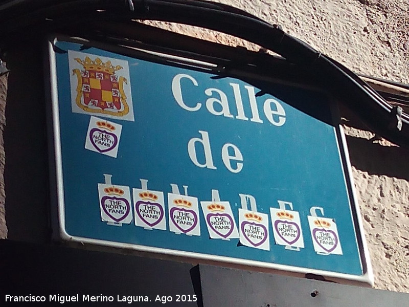 Calle Linares - Calle Linares. Placa