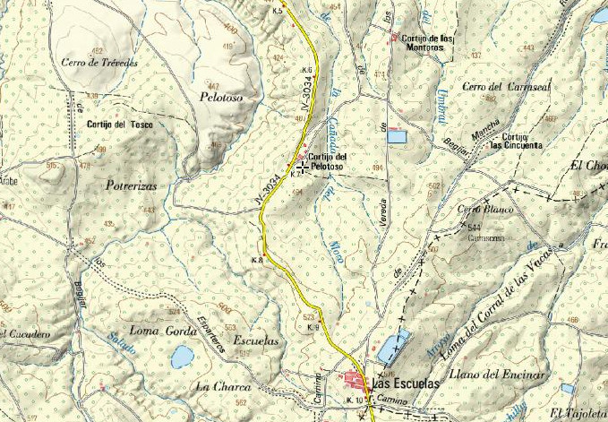 Cortijada del Pelotoso - Cortijada del Pelotoso. Mapa
