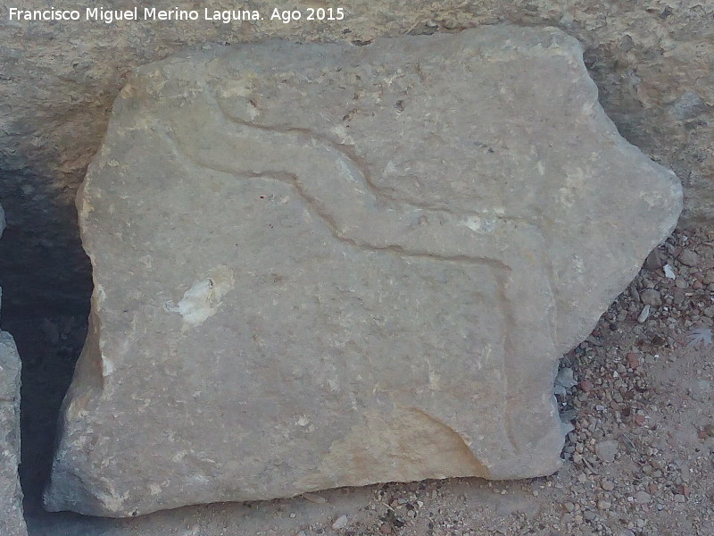 Complejo hidrulico Islmico - Complejo hidrulico Islmico. Laja de piedra con decoracin