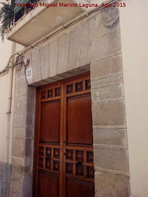 Casa de la Calle Pastores n 23 - Casa de la Calle Pastores n 23. Portada