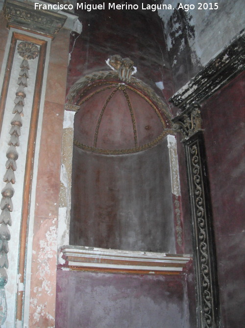 Capilla de los Robles - Capilla de los Robles. Hornacina derecha del retablo