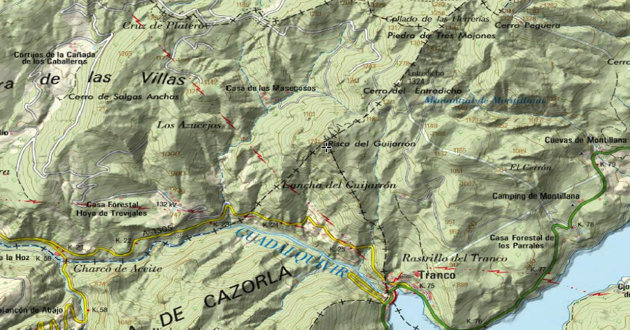 Risca del Guijarrn - Risca del Guijarrn. Mapa