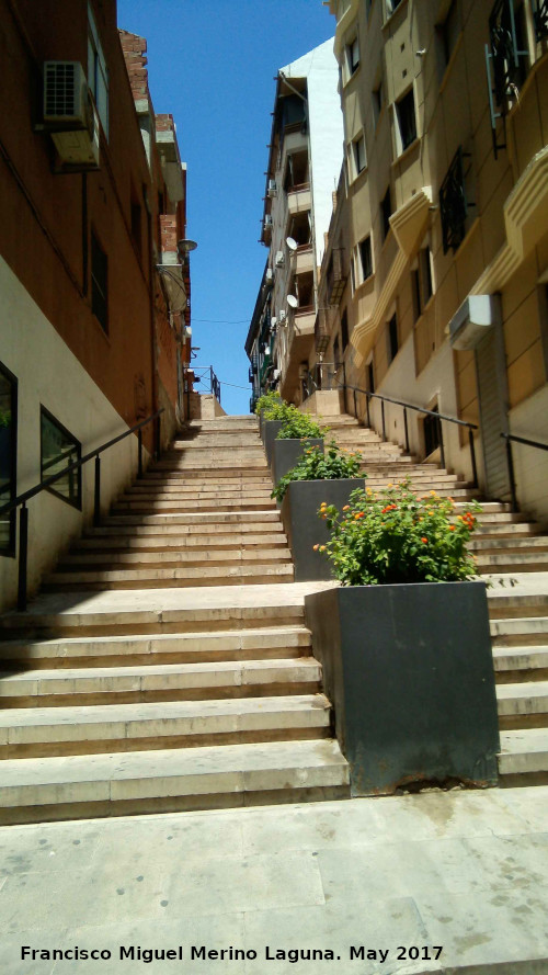 Calle General Castaos - Calle General Castaos. Escaleras