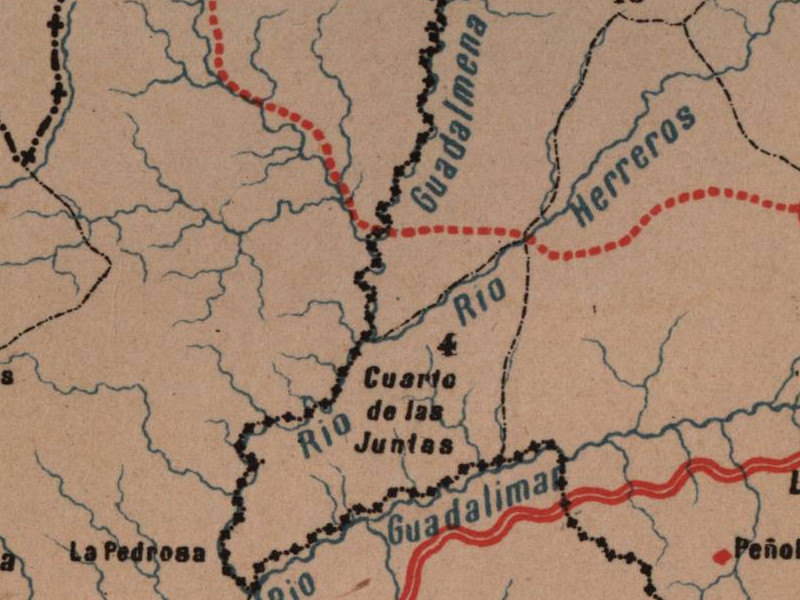 Ro Guadalmena - Ro Guadalmena. Mapa 1885