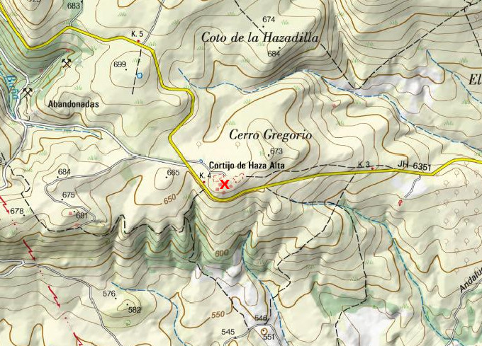 Cortijo de Haza Alta - Cortijo de Haza Alta. Mapa