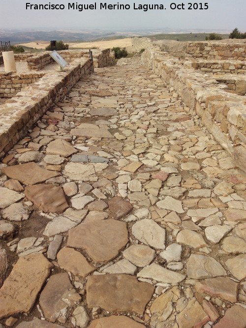 Torreparedones. Decumano mximo - Torreparedones. Decumano mximo. 