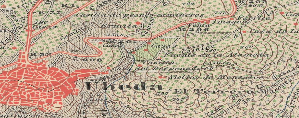 Fuente de la Alameda - Fuente de la Alameda. Mapa antiguo