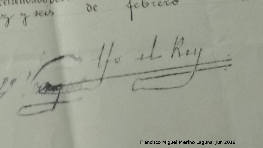 Alfonso XIII de Espaa - Alfonso XIII de Espaa. Firma del Rey. Exposicin Palacio Villardompardo - Jan