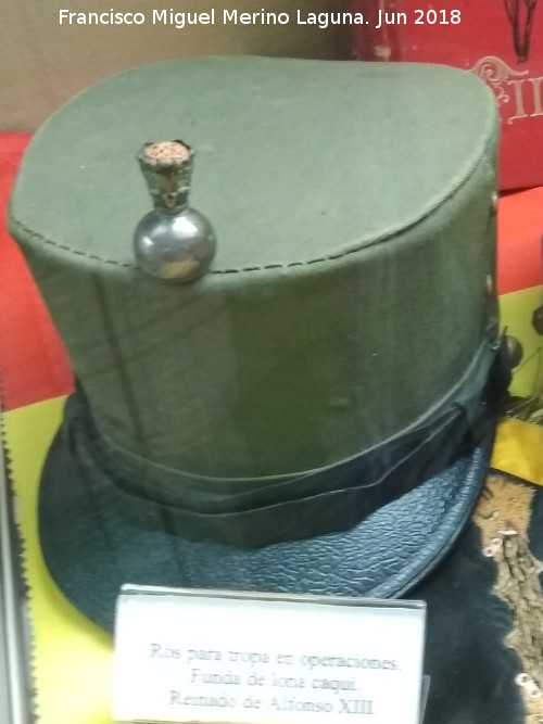 Alfonso XIII de Espaa - Alfonso XIII de Espaa. Ros para tropa en operaciones. Exposicin Palacio Villardompardo - Jan