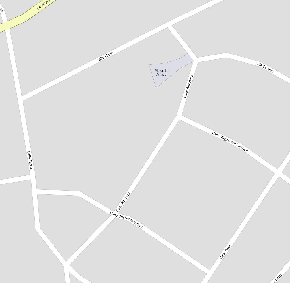 Calle Altozano - Calle Altozano. Mapa