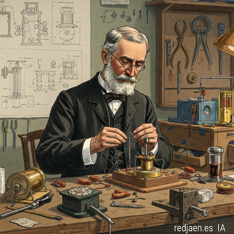 Alexander Graham Bell - Alexander Graham Bell. Imagen generada por la IA Gemini