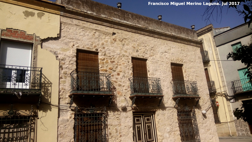 Palacio de los Benavides - Palacio de los Benavides. Con la inscripcin visible y la piedra vista