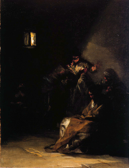 Goya - Goya. 1798-1800. Mara Vicenta, en prisin tras asesinar a su esposo, espera ser ejecutada.