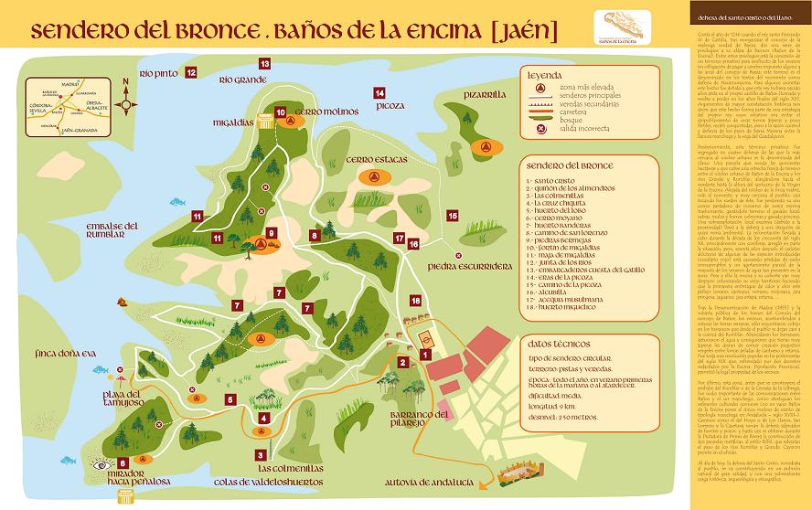 Sendero del Bronce - Sendero del Bronce. Mapa