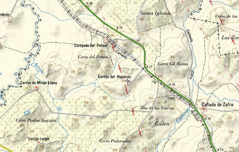 Cortijo del Higuern - Cortijo del Higuern. Mapa
