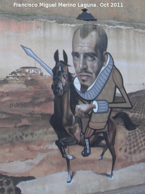 Jorge Manrique - Jorge Manrique. Graffiti de Belin en Chiclana de Segura
