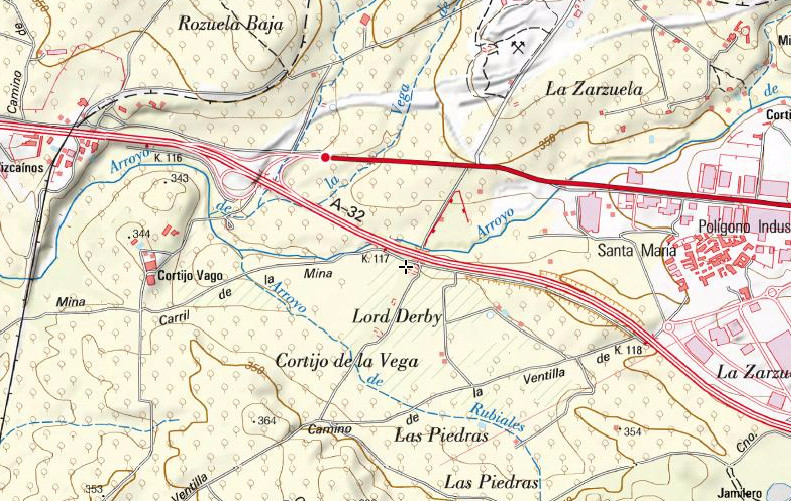 Pozo de Los Lores - Pozo de Los Lores. Mapa