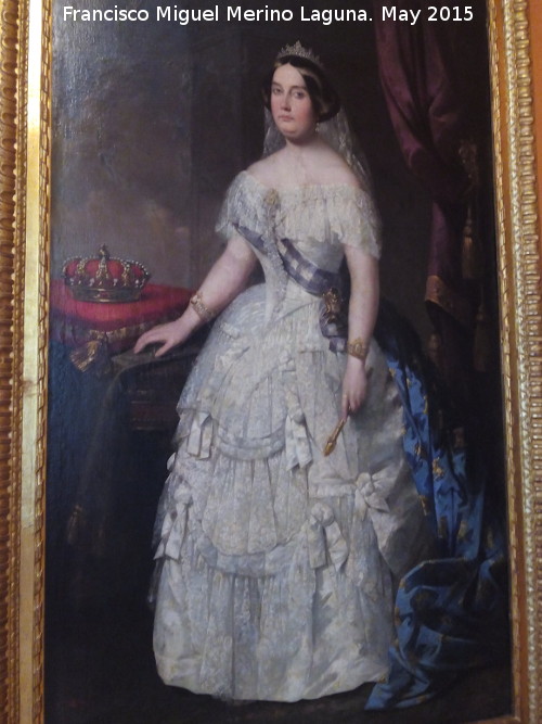 Isabel II - Isabel II. Annimo siglo XIX. Museo Provincial de Jan