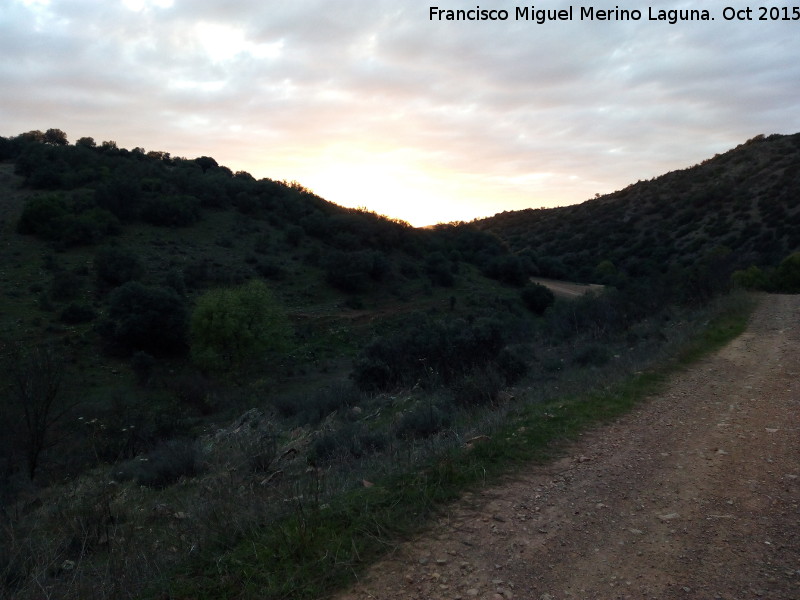 Camino de los Olleros - Camino de los Olleros. Anocheciendo