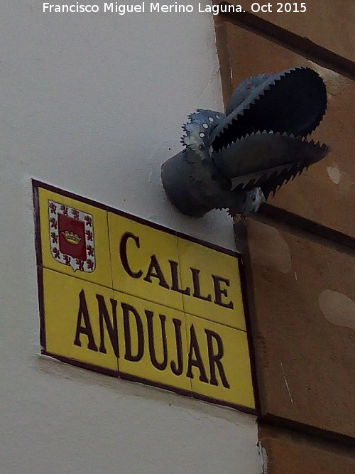 Calle Andjar - Calle Andjar. Placa