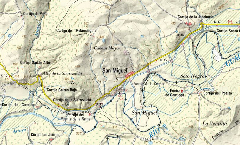 Aldea San Miguel - Aldea San Miguel. Mapa