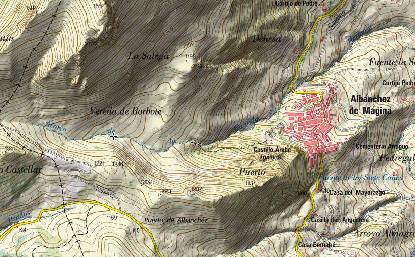 Estanque del Borbote - Estanque del Borbote. Mapa