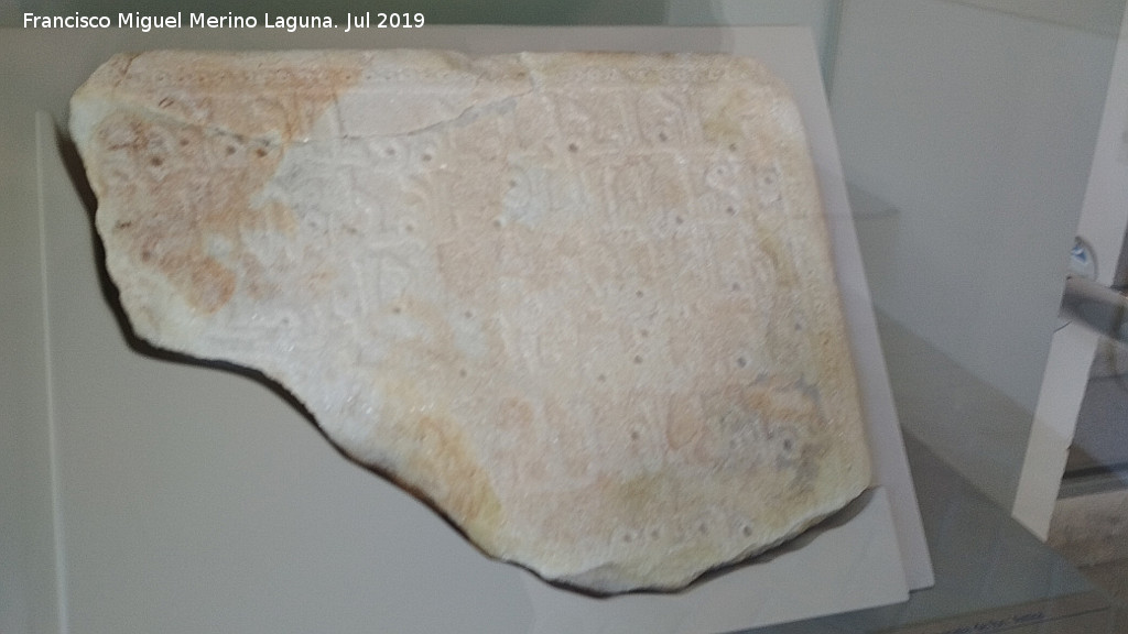 Historia de Murcia - Historia de Murcia. Lpida funeraria andalus. Monasterio de Santa Clara - Murcia