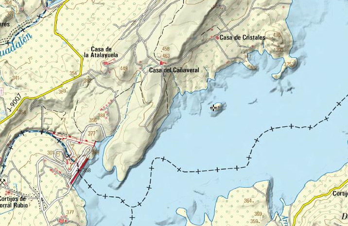 Isla de Casas Altas - Isla de Casas Altas. Mapa