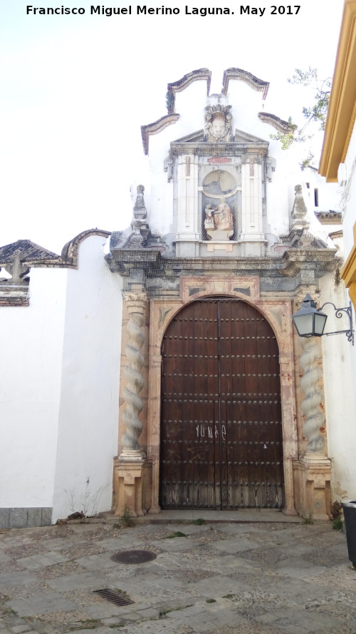 Portada del Convento de Santa Ana de Lucena - Portada del Convento de Santa Ana de Lucena. 