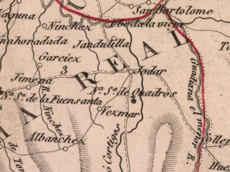 Historia de Albanchez de Mgina - Historia de Albanchez de Mgina. Mapa 1847