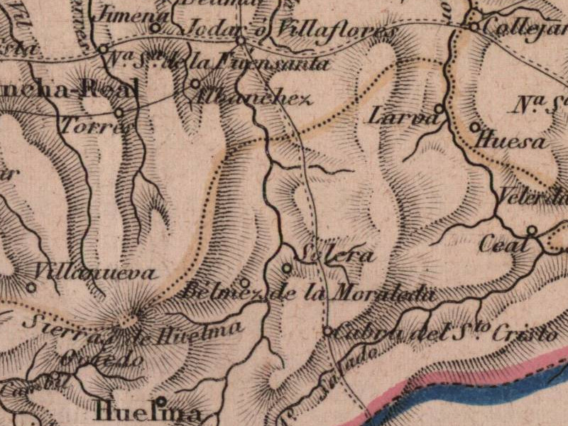 Historia de Albanchez de Mgina - Historia de Albanchez de Mgina. Mapa 1862