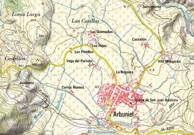 Cortijo Vega del Partidor - Cortijo Vega del Partidor. Mapa