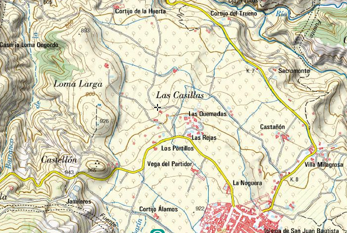 Casera de Las Castillas - Casera de Las Castillas. Mapa