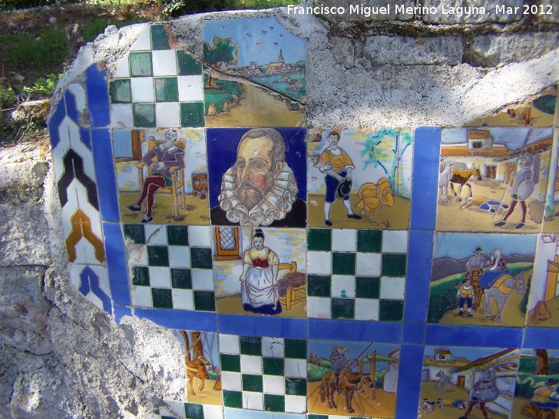 Paseo de los Adoquines - Paseo de los Adoquines. Azulejos del Quijote