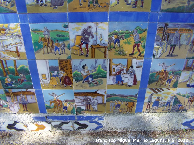 Paseo de los Adoquines - Paseo de los Adoquines. Azulejos del Quijote