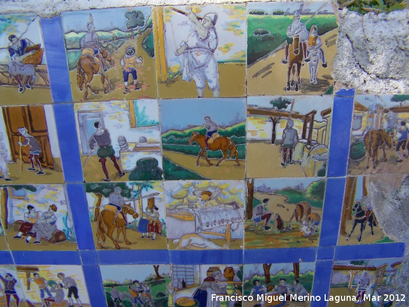 Paseo de los Adoquines - Paseo de los Adoquines. Azulejos del Quijote