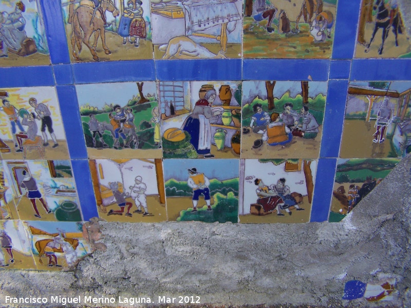 Paseo de los Adoquines - Paseo de los Adoquines. Azulejos del Quijote