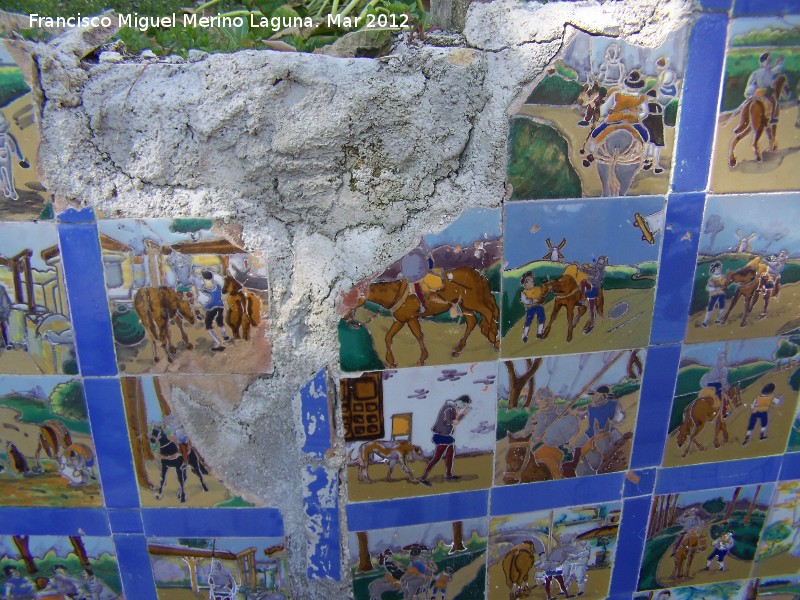 Paseo de los Adoquines - Paseo de los Adoquines. Azulejos del Quijote