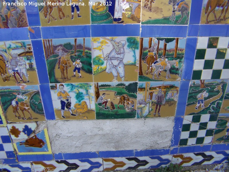 Paseo de los Adoquines - Paseo de los Adoquines. Azulejos del Quijote