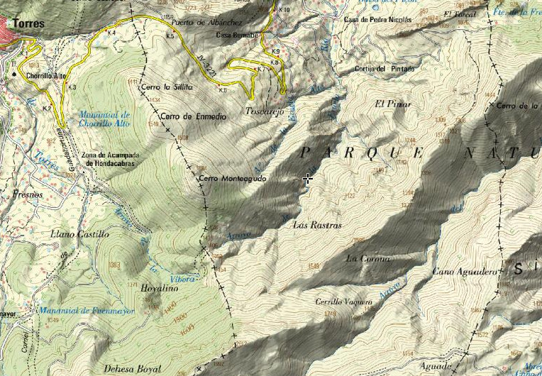 Caldera del To Lobo - Caldera del To Lobo. Mapa