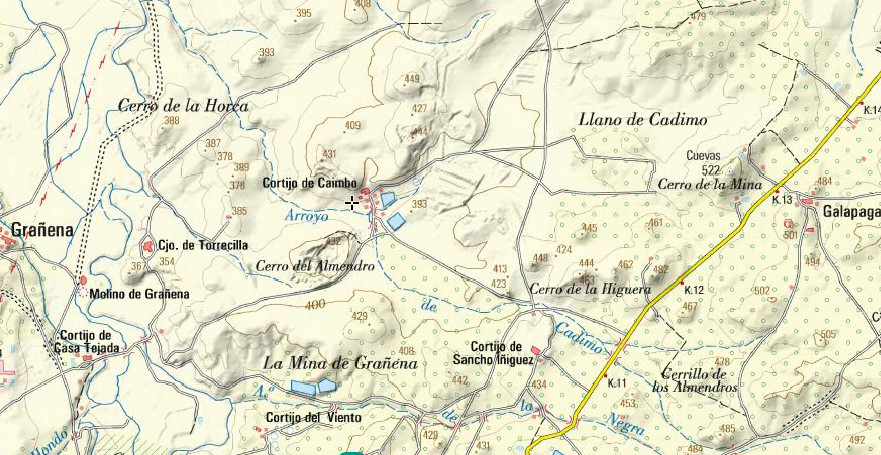 Aldea de Cadimo - Aldea de Cadimo. Mapa