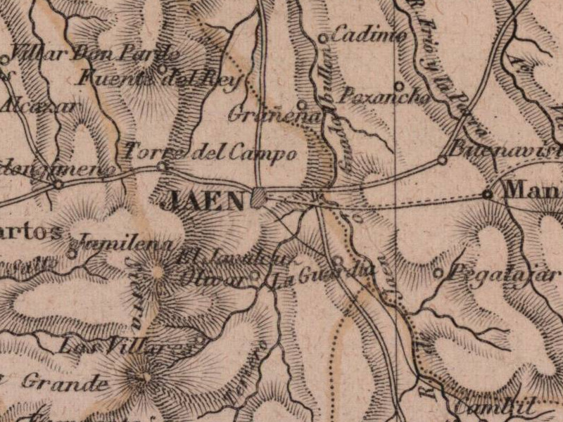 Aldea de Cadimo - Aldea de Cadimo. Mapa 1862