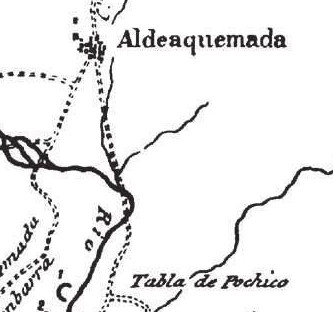 Tabla del Pochico - Tabla del Pochico. Mapa de Cabr