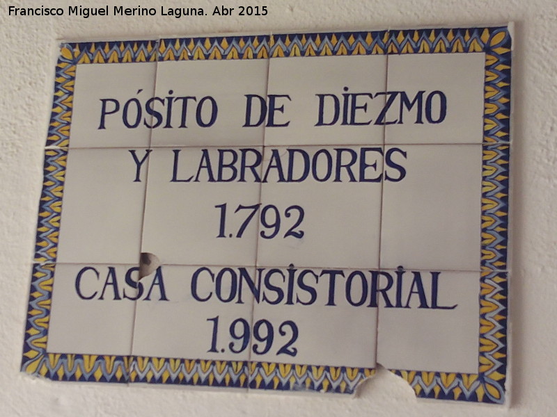 Psito de Labradores - Psito de Labradores. Placa