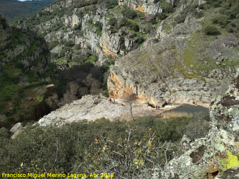 Cascada de la Cimbarra - Cascada de la Cimbarra. Parte alta de la Cimbarra