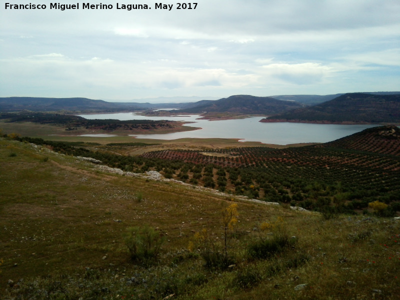 Pantano de Giribaile - Pantano de Giribaile. Desde la Gran Muralla del Oppidum de Giribaile