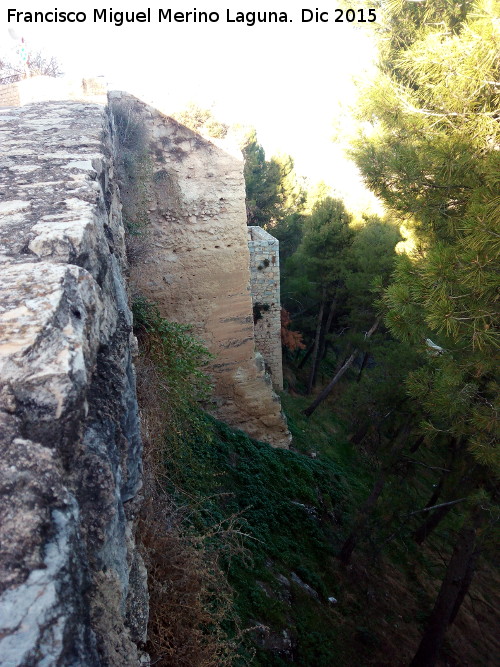 Castillo Viejo de Santa Catalina. Torren de Tapial - Castillo Viejo de Santa Catalina. Torren de Tapial. Diferencia de altura entre el Torren de Tapial y el Torren del Patio