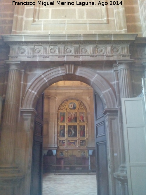 Catedral de Jan. Antesala Capitular - Catedral de Jan. Antesala Capitular. Puerta de acceso a la Sala Capitular