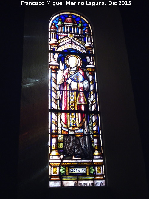 Capilla del Seminario - Capilla del Seminario. Vidriera San Ignacio de Loyola