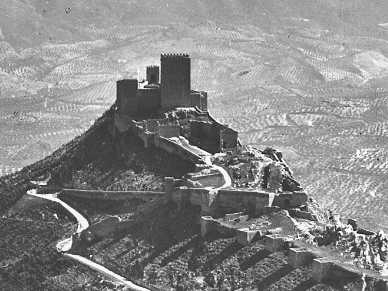 Castillo Viejo de Santa Catalina. Puerta Oeste - Castillo Viejo de Santa Catalina. Puerta Oeste. Foto antigua